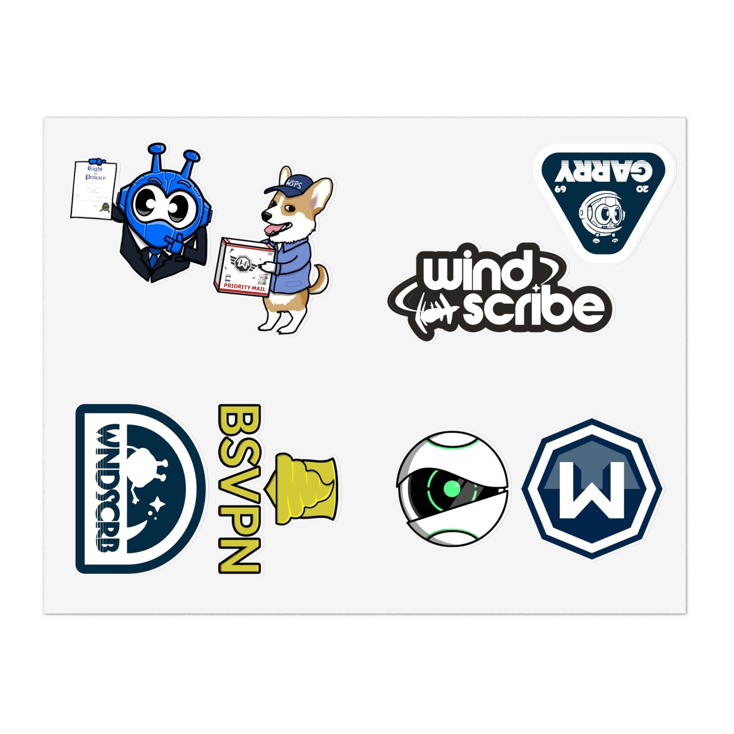 Windscribe Sticker Pack