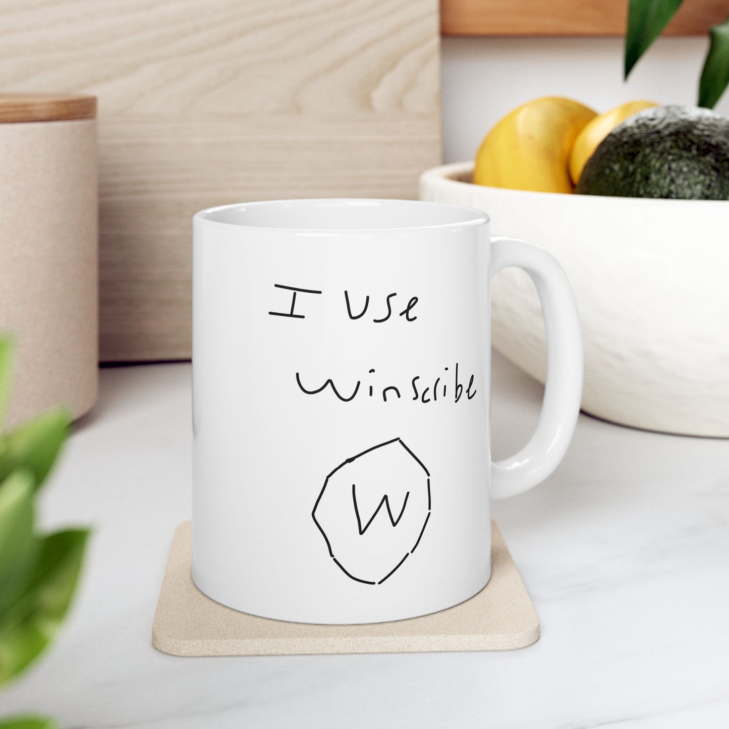 I use winscribe Mug (White, 11oz)