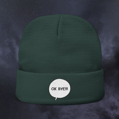 OK BYE!!! Knit Beanie