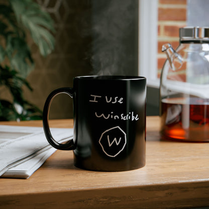 I use winscribe Mug (Black, 11oz)