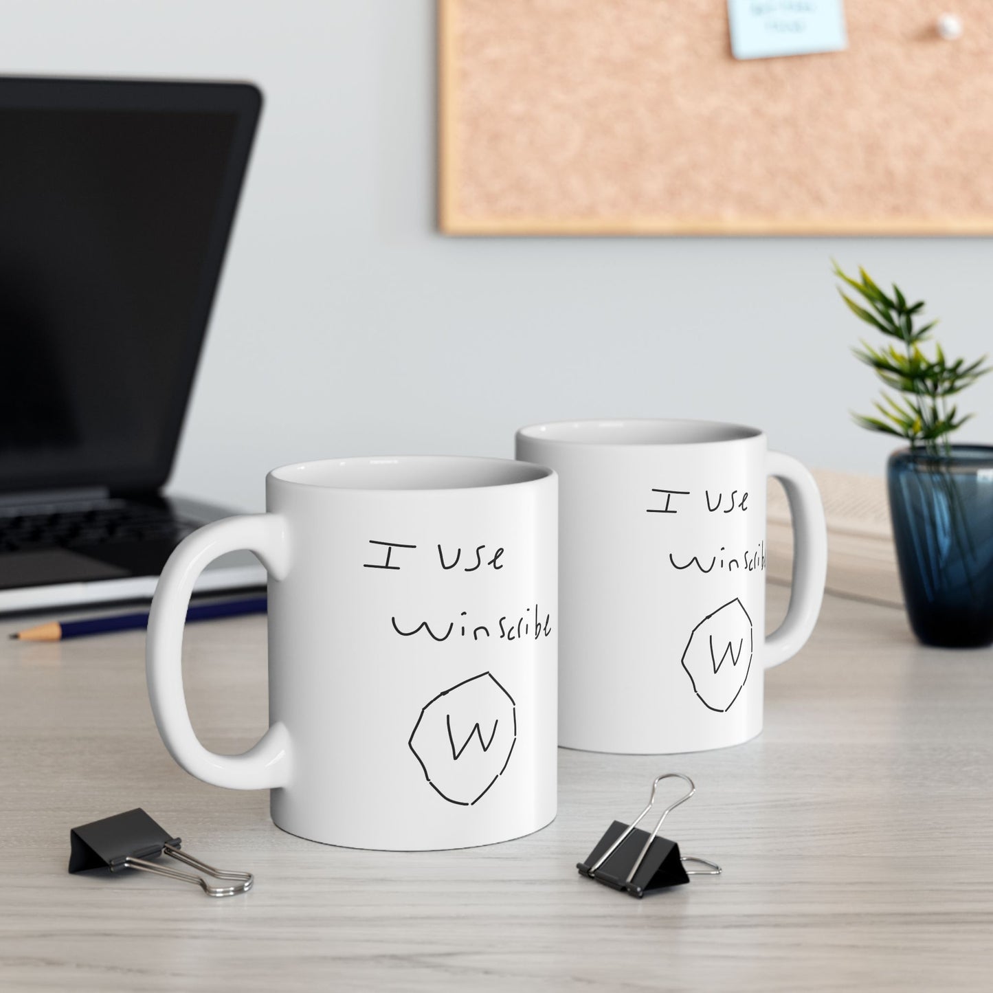 I use winscribe Mug (White, 11oz)
