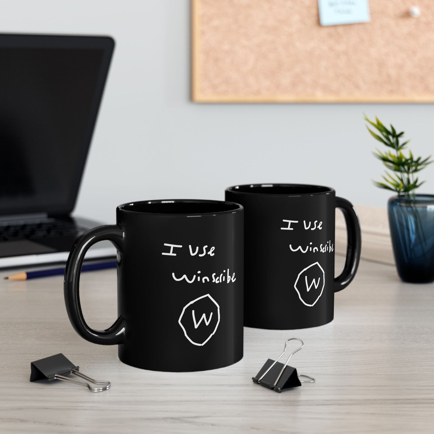 I use winscribe Mug (Black, 11oz)