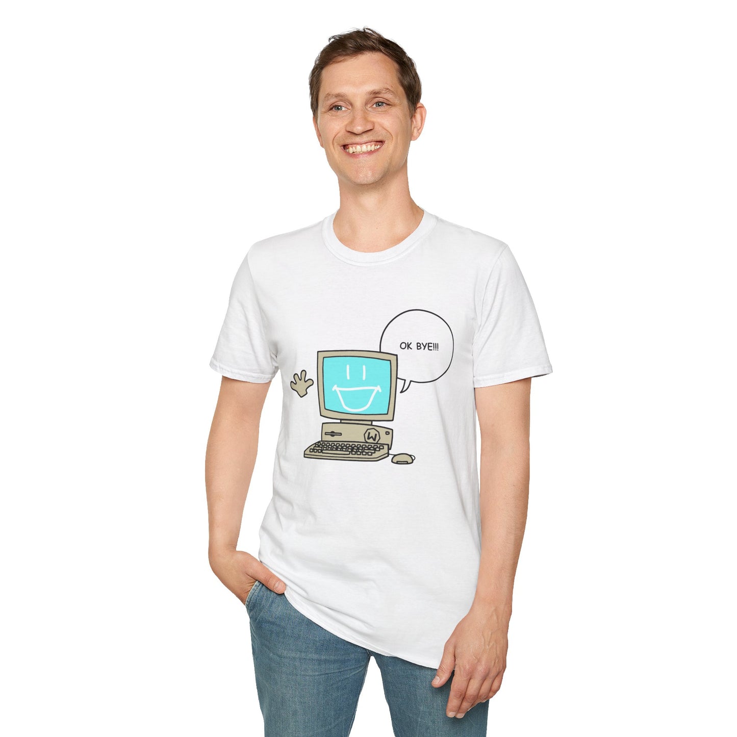 OK BYE Compy Tee (White)