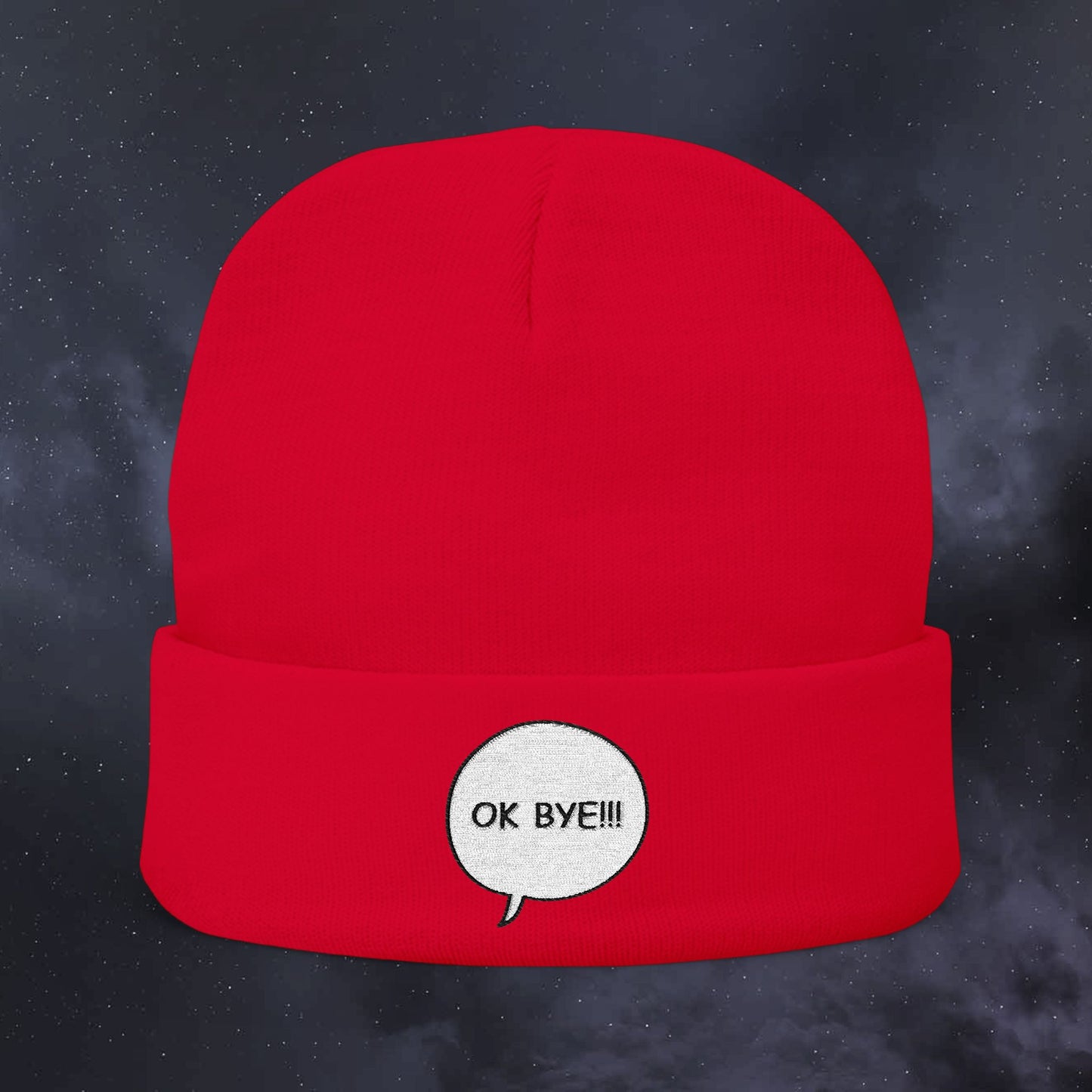 OK BYE!!! Knit Beanie