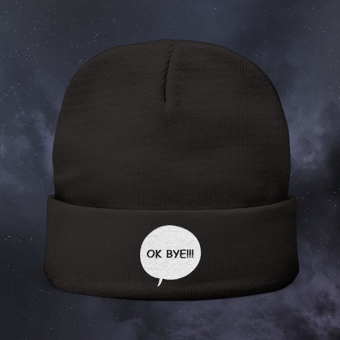 OK BYE!!! Knit Beanie