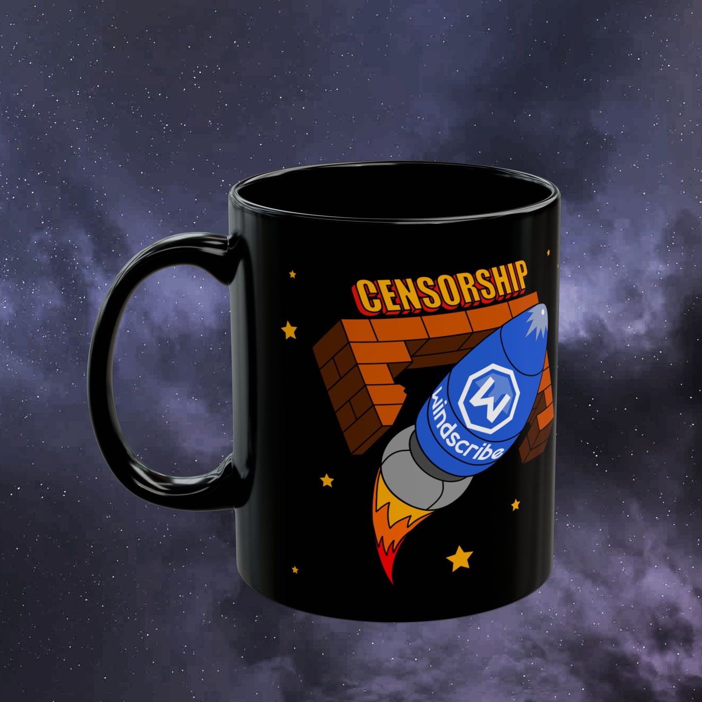 Anti-Censorship Mug (Black, 11oz)