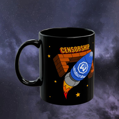 Anti-Censorship Mug (Black, 11oz)