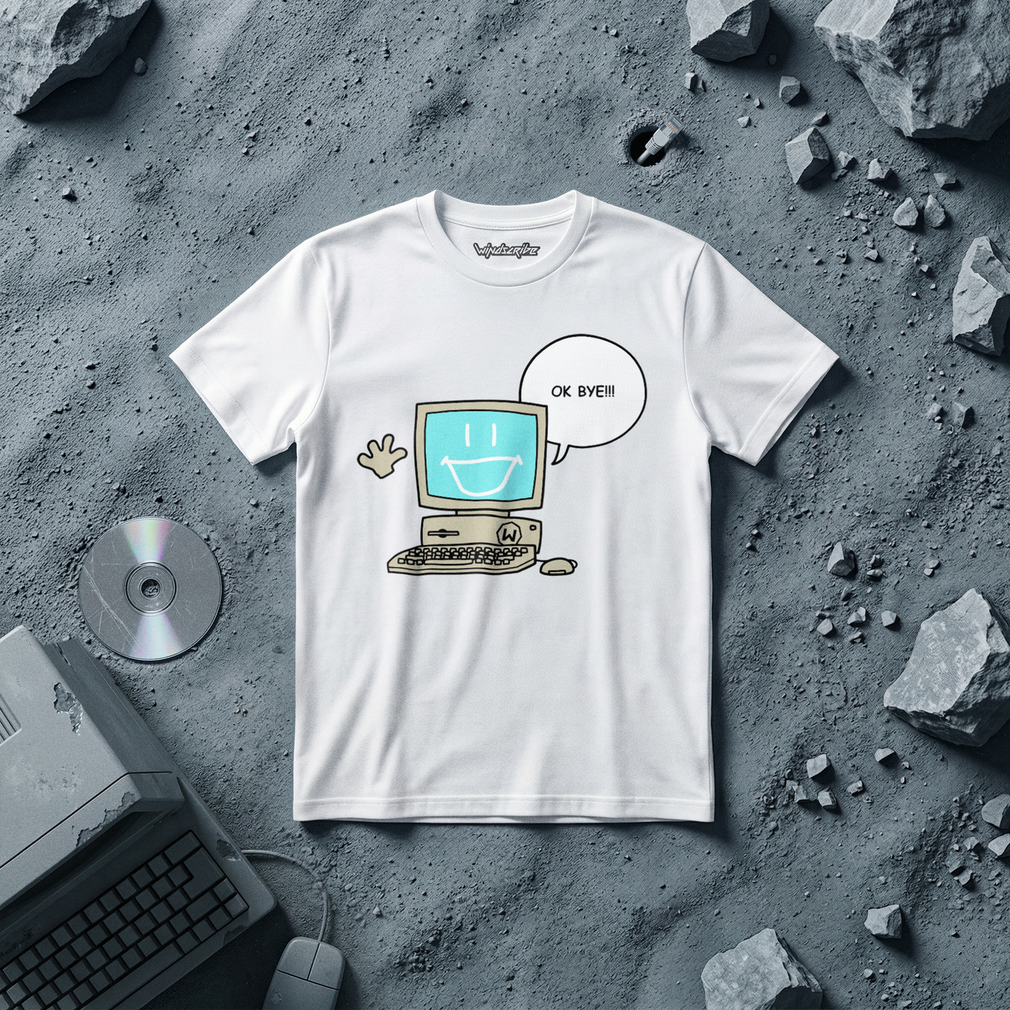 OK BYE Compy Tee (White)